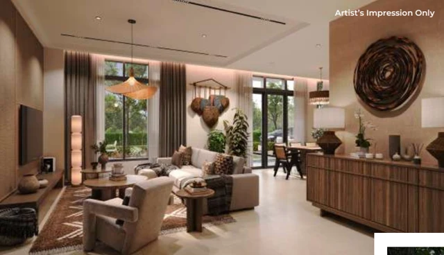 Living area concept interior