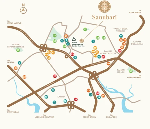 Sanubari Phase 4A source brochure regional map