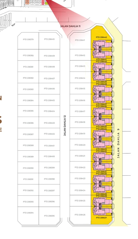 Vanda official brochure lot arrangement reference; not live inventory